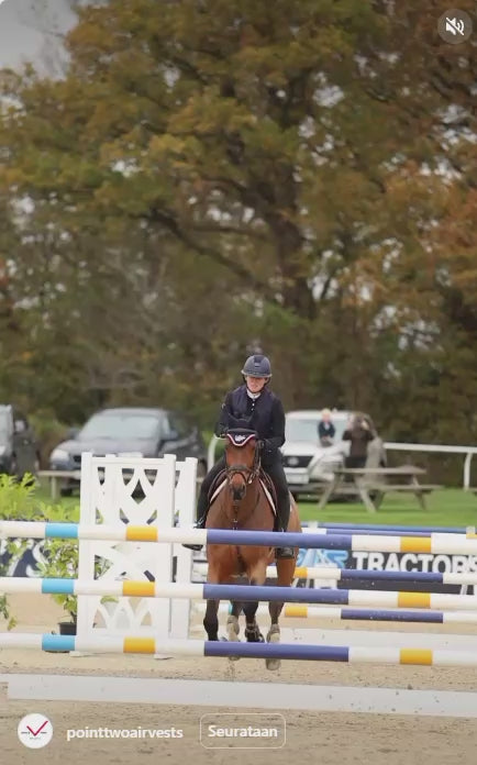 Point Two Hunter Show-Jumper airbag-liivi esteratsastajalle – vetoketjukiinnitys
